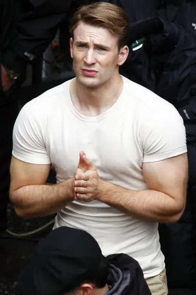 Chris Evans as Captain America Chris Evans as Captain America