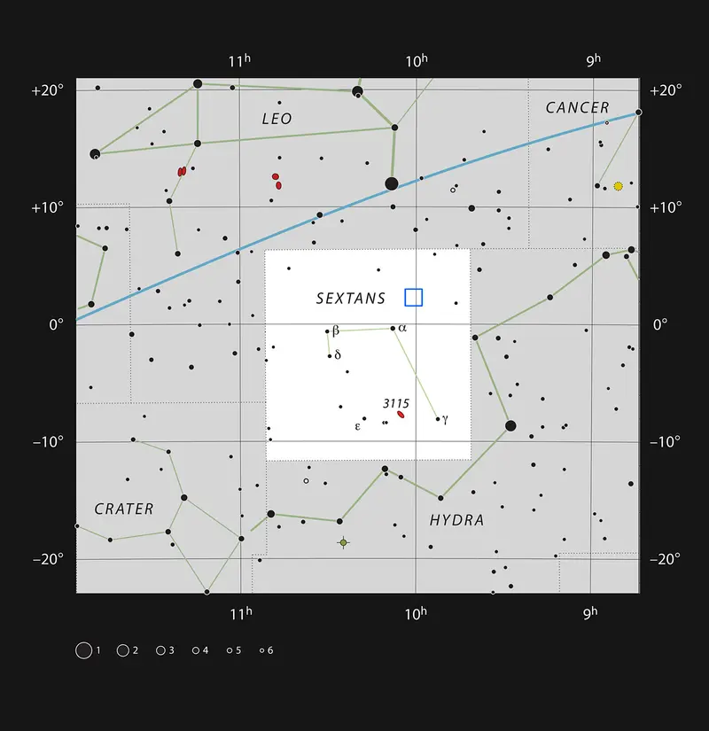 COSMOS field in the constellation of Sextans COSMOS field in the constellation of Sextans