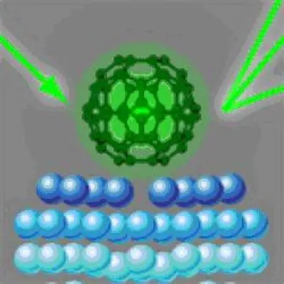 carbon buckyballs C60 molecules on a silver surface with electron diffraction carbon buckyballs C60 molecules on a silver surface with electron diffraction