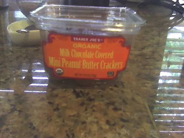 trader joe's organic milk chocolate covered mini peanut butter crackers trader joe's organic milk chocolate covered mini peanut butter crackers