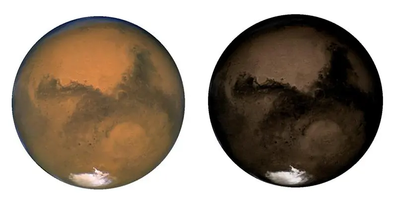 Mars red and black Mars red and black