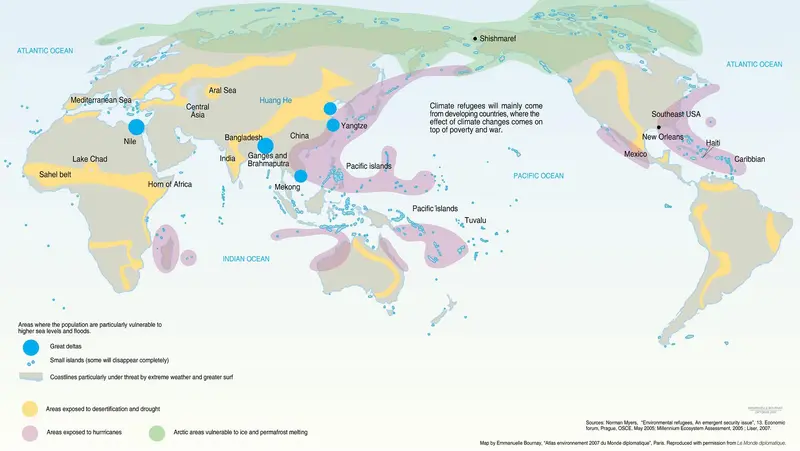 UNEP climate map 50 million refugees by 2010 UNEP climate map 50 million refugees by 2010