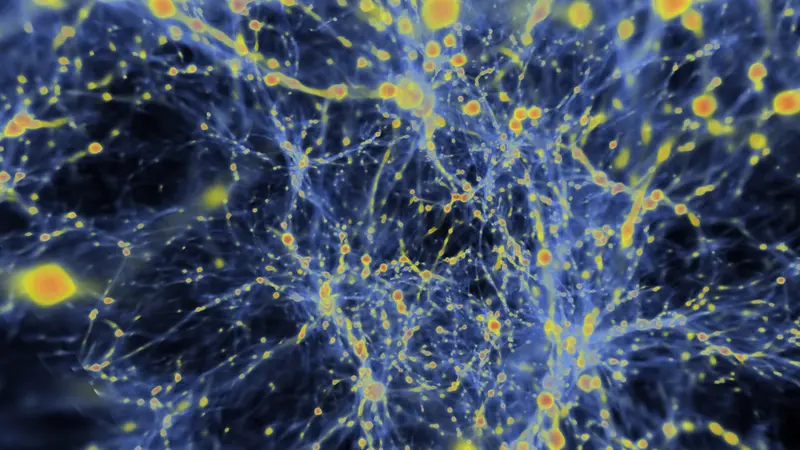 Visualization of the Universe as it condenses around fluctuations in the density of dark and ordinary matter, by Argonne National Laboratory, via Flickr.com Visualization of the Universe as it condenses around fluctuations in the density of dark and ordinary matter, by Argonne National Laboratory, via Flickr.com