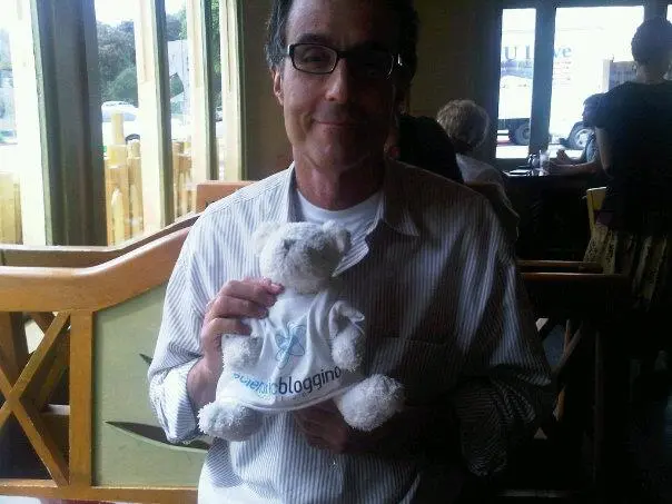 Mort Nathan with Bloggy