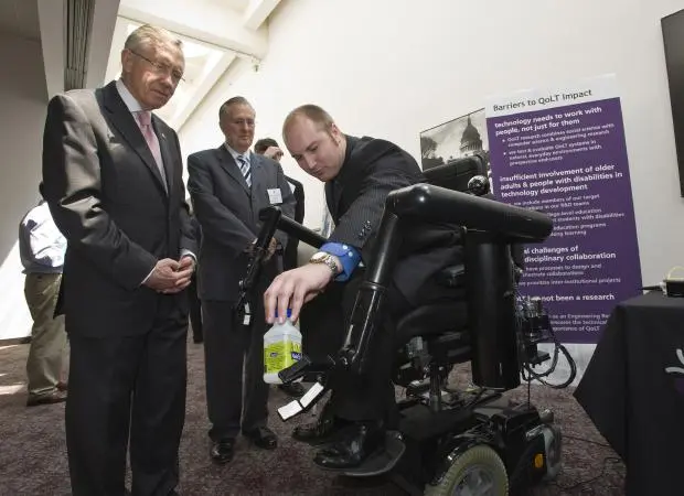 Harry Reid Senate Majority Leader and Arden L. Bement Director of the National Science Foundation assistive device technologies CPS NSF robotics