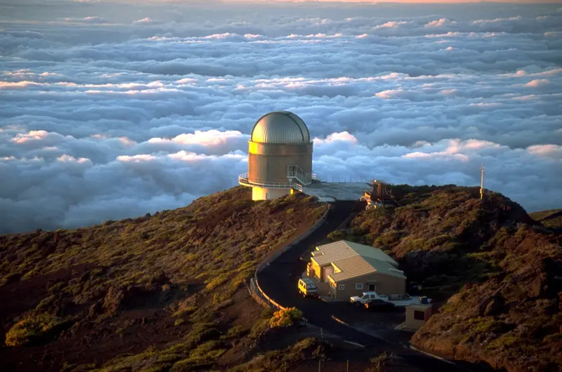 The Nordic Optical Telescope (NOT) telescope at Roque de los Muchachos Observatory in June 2001, by Bob Tubbs, via Wikimedia Commons The Nordic Optical Telescope (NOT) telescope at Roque de los Muchachos Observatory in June 2001, by Bob Tubbs, via Wikimedia Commons