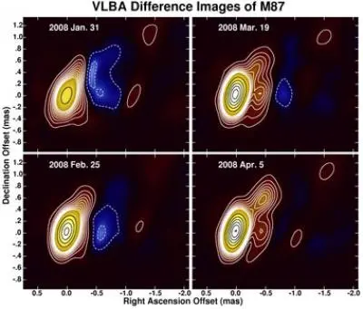 messier 87 Radio Difference Images