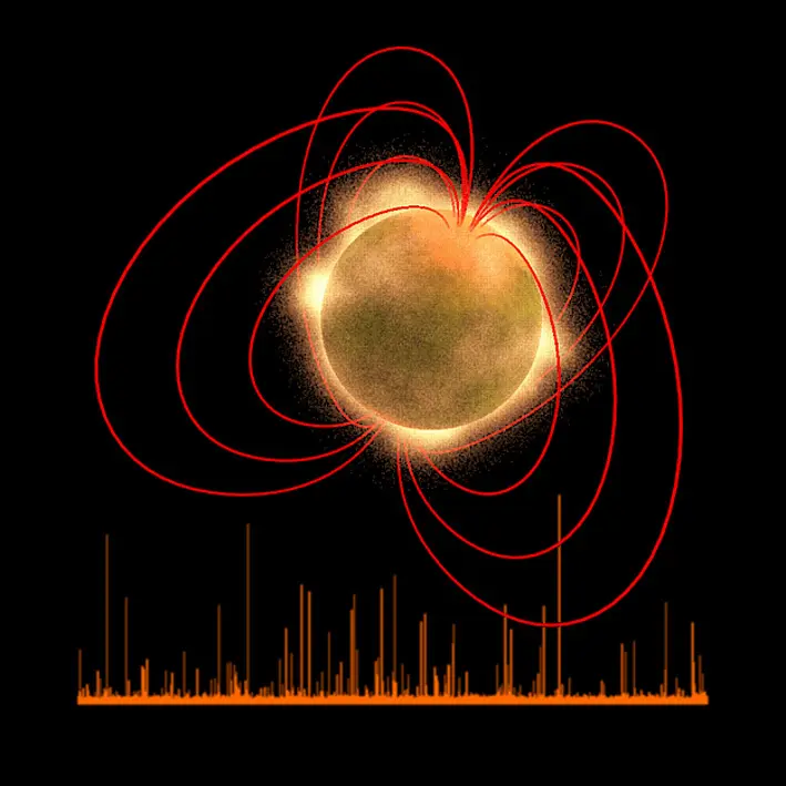 magnetar illustration magnetar illustration