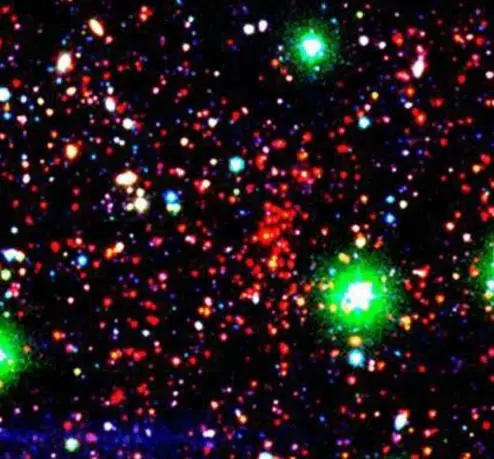 4.8 billion year old galaxy cluster 4.8 billion year old galaxy cluster