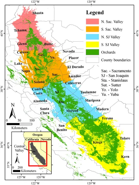 Central valley winter chill global warming study