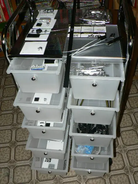 rack of ProtoCubes