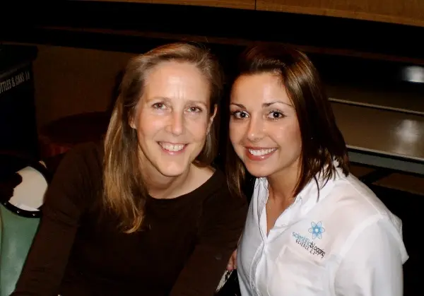Mary Roach and I brainstorming. Mary Roach and I brainstorming.