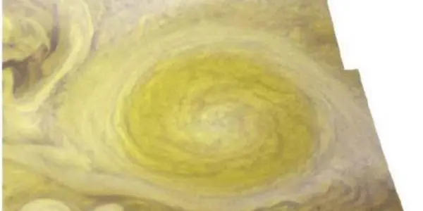 Jupiter's Little Red Spot - Storm Winds Blowing At 384 Miles Per Hour