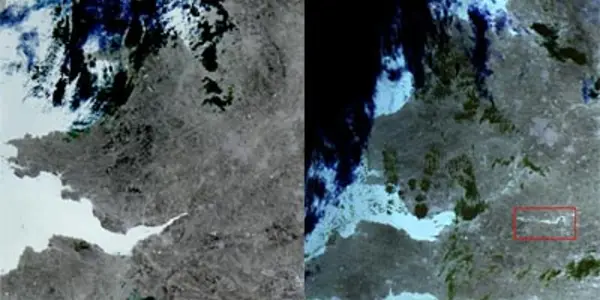 European Floods And Fires As Seen From Space
