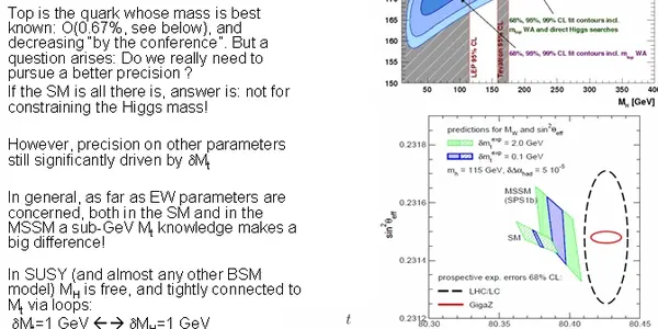 How Important Is To Know The Value Of The Top Quark Mass?