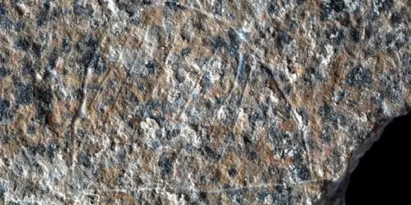 Engraved Schist Slab May Depict Paleolithic Campsites