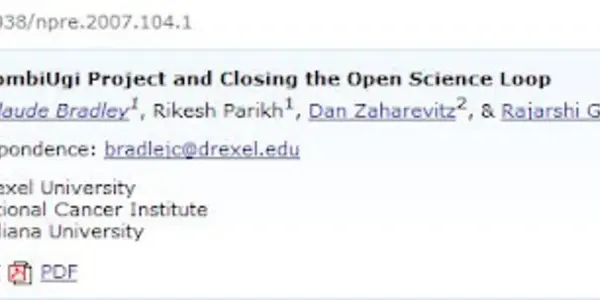 Nature Precedings Follow-Up