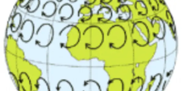 At home physics demonstrates the Coriolis effect on both sides of the globe