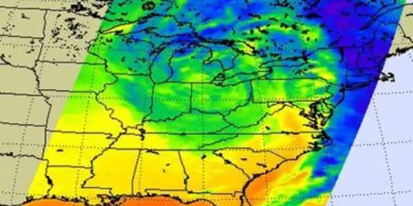 A Midwestern Snowstorm In Infrared Light