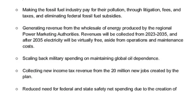 Does Bernie Sanders $16 Trillion Green New Deal Pay For Itself?