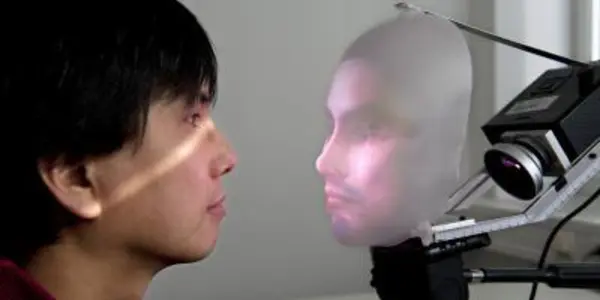 Uncanny Valley?  Mask-Bot Robot Has A Human Face