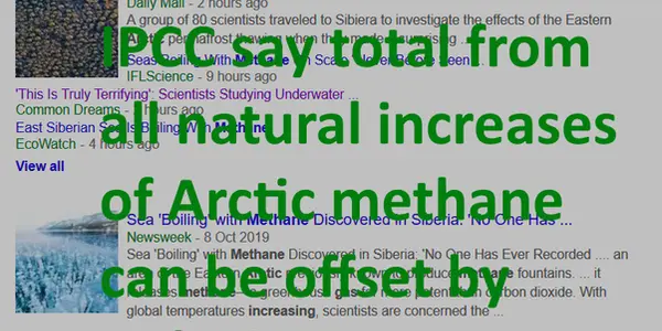 Twitter Panic Over 5 Square Meters Of Bubbling Methane - Natural Arctic Methane Increase Is Comparable To Human Emissions