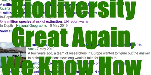 This Is How You Save A Million Threatened Species - And Make Biodiversity Great Again - The Solutions In The UN IPBES Report