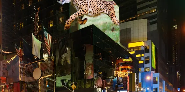Giant Billboards In 3-D, No Glasses Needed