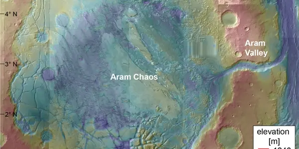 Aram Chaos Caused By Collapse Of Ice Lake