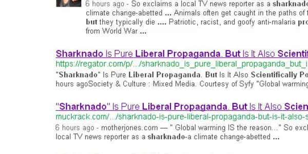 "Sharknado" - Mother Jones Hasn't Been This Excited Since "The Day After Tomorrow"