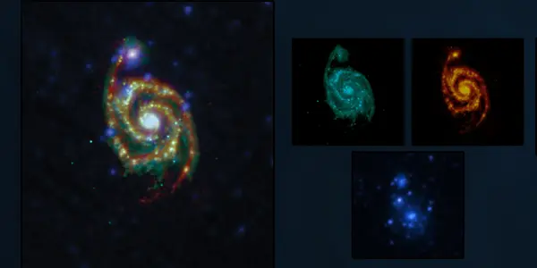 Three Generations Of Stars In The Whirlpool Galaxy