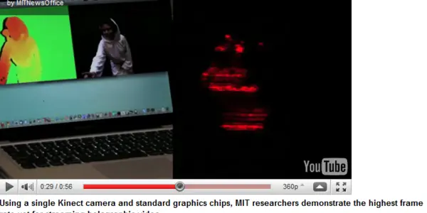 Holographic TV May Make 3-D TV Ancient Before It Takes Off