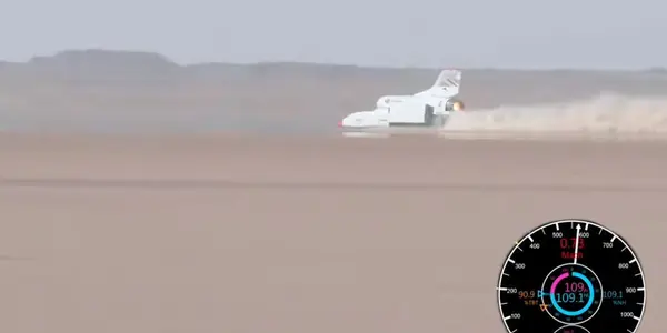This Real Life Buckaroo Banzai Jet Car Went So Fast Its Paint Peeled Off