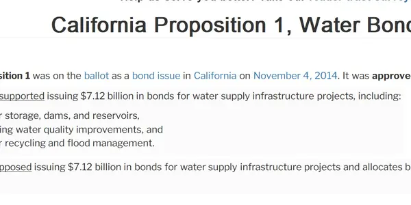 Activists Who Spent 40 Years Blocking Water Projects Now Say They're Unneeded Or They'd Have Been Built