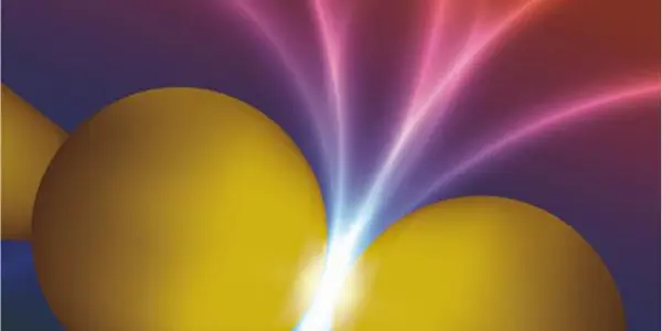 A Quantum Kiss Between Nanoparticles That Changes The Color Of Space