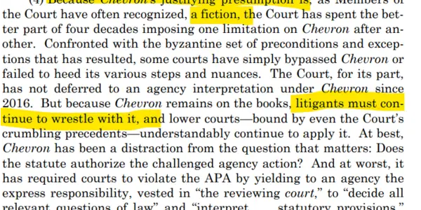 It Took Biden Abuse Of Science To Get 'Chevron Deference' Limited But SCOTUS Finally Did it