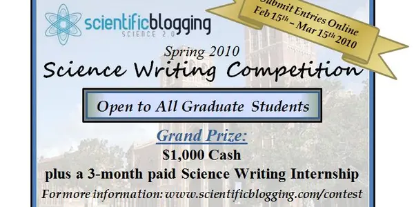 Announcing The Return Of The University Science Writing Competition
