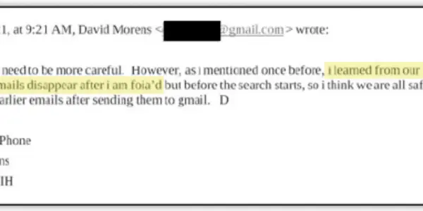 David Morens Investigated For COVID-19 Cover-Up