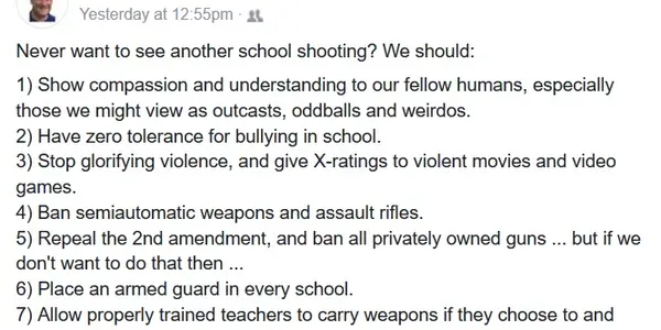 Basic Arithmetic: Of Guns and Armed Teachers.