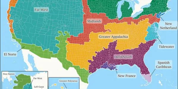 Yankeedom, New France, Left Coast: 'Wellness' Is Regional And Based On Which Europeans Settled There