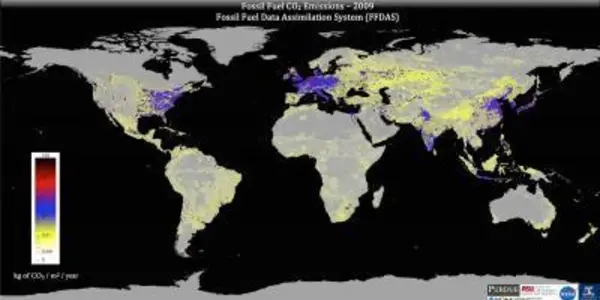 Mapping 15 Years Of Carbon Dioxide Emissions