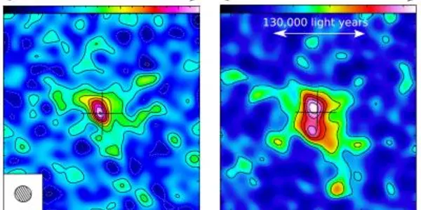 Galactic 'Hailstorm' 13 Billion Years Ago