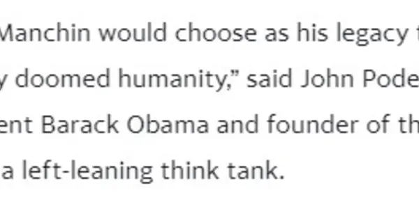 Fact Checking The New York Times On Senator Joe Manchin