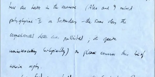 The Lost Letters Of Francis Crick Found