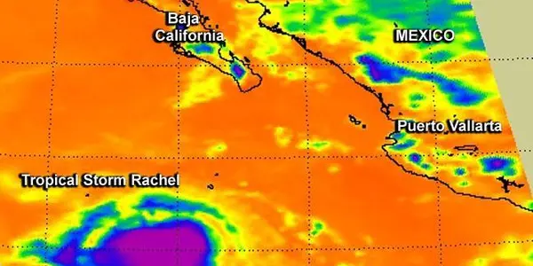 Pacific Ocean: Cold Cloud Tops In Tropical Storm Rachel