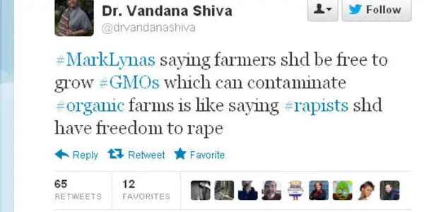 Eco-Feminist Dr. Vandana Shiva: Farmers Who Use GMOs Are Like Rapists