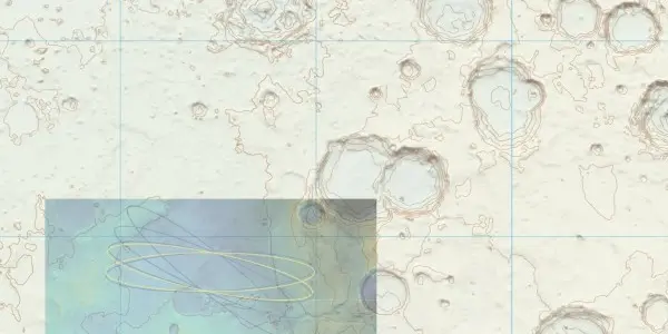 First OS Contour Map For A Mars Region - With ExoMars 2018 Landing Ellipse In Oxia Planum Superimposed