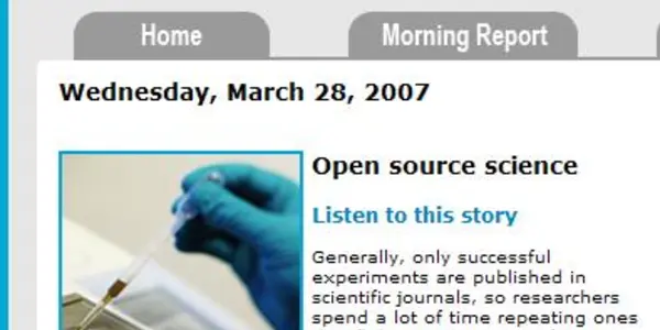 NPR Interview on Open Science