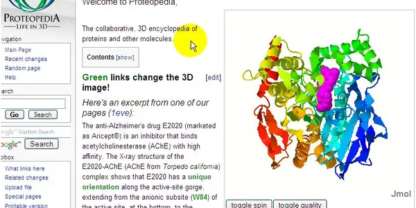 Proteopedia - Since Life Isn't 2D, Why Is Your Encyclopedia?